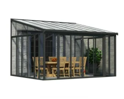 Canopia Palram - SanRemo Wintergarten, anthrazit in cm 425x382x310 (LxBxH) Clearance