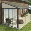 - Canopia | Seitenwand für 3m Tiefe Terrassenüberdachung, anthrazit ^ PALRAM