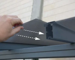 Carport Verona 5000 inkl. Regenrinnen und Befestigungskit ^ PALRAM Sale