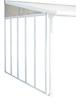 FERIA SIDE WALL 4 WHITE L x B x H ca. 330 x 3,4 x 260-305 cm ^ PALRAM Hot