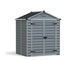 PALRAM Geräteschuppen SKYLIGHT grau/anthrazit + 2 x Regal ca.185x217x153cm BxHxT Best