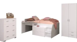 Kinderzimmer 3-teilig "Milky 12" Weiß / Grey Loft ^ Parisot