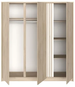 Schlafzimmer 4-teilig "Escale 22" 160x200 Japanische-Eiche ^ Parisot Online