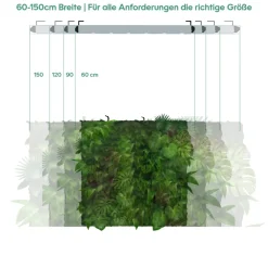 Wall Spot 150cm, Abstrahlwinkel 45°, LED Wachstumslampe, Grow Light für Zimmerpflanzen und Grünpflanzen, Fassaden- und Wandbegrünung ^ Parus by Venso Discount