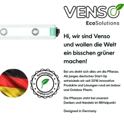 Wall Spot 120cm, Abstrahlwinkel 45°, LED Wachstumslampe, Grow Light für Zimmerpflanzen und Grünpflanzen, Fassaden- und Wandbegrünung ^ Parus by Venso Discount