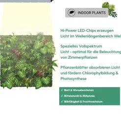 Wall Spot 120cm, Abstrahlwinkel 120°, LED Wachstumslampe, Grow Light für Zimmerpflanzen und Grünpflanzen, Fassaden- und Wandbegrünung ^ Parus by Venso Online