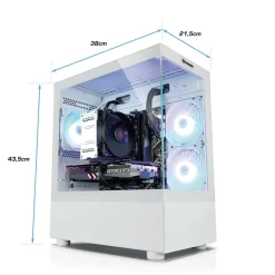 PC Set Gaming mit 27 Zoll TFT Invader XS VIII AMD Ryzen 7 8700F, 32GB DDR5, NVIDIA RTX 5060 8 GB, 1TB SSD, Windows 11 ^ Kiebel Hot
