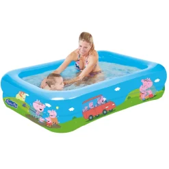 Peppa Pig Planschbecken Family Pool Kinderpool 200x150x50cm Garten Kinder ^ Happy People