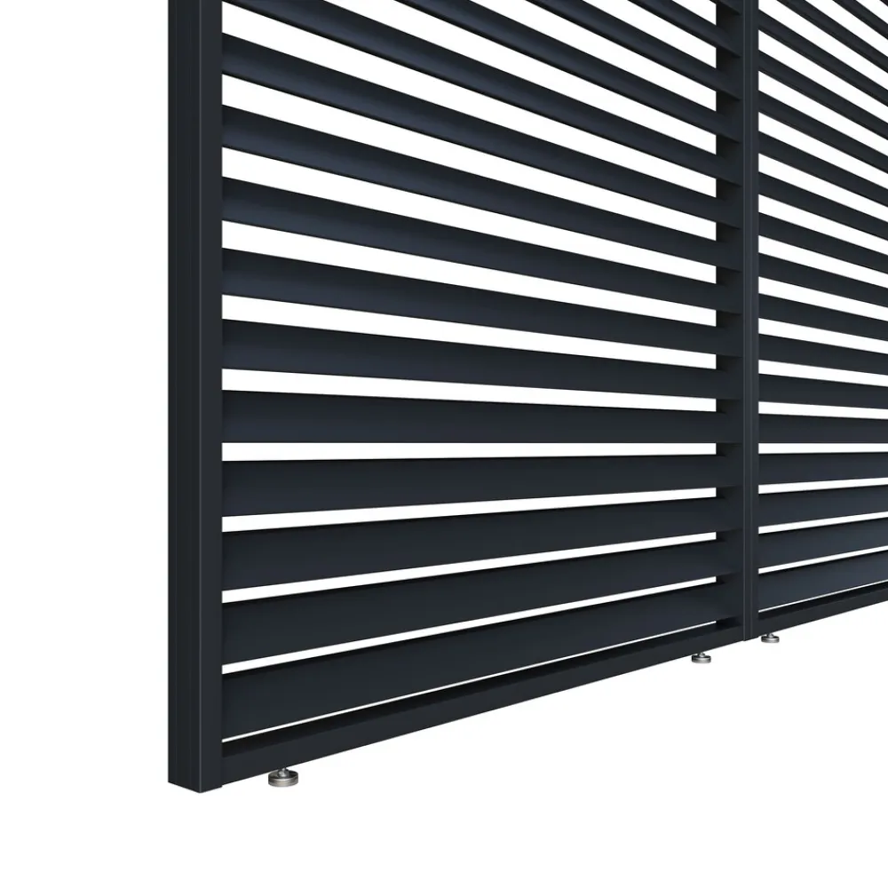 Bellavista Pergola Pavillon mit Lamellen Dach Oasis 3,6 x 4m anthrazit Clearance