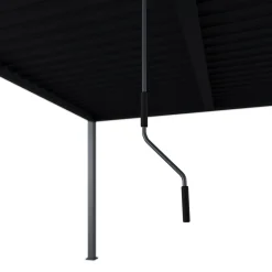 Bellavista Pergola Pavillon mit Lamellen Dach Oasis 3,6 x 4m anthrazit Clearance