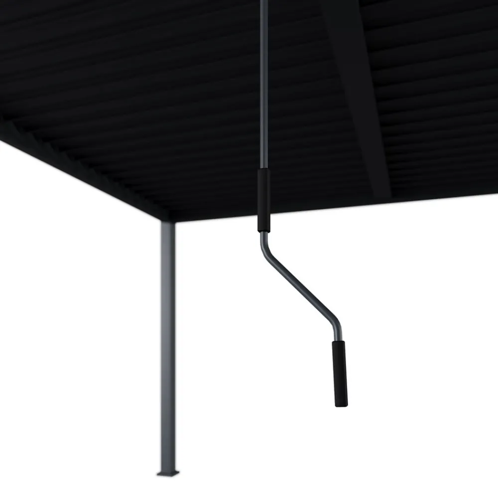 Bellavista Pergola Pavillon mit Lamellen Dach Oasis 3,6 x 4m anthrazit Clearance