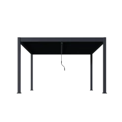 Bellavista Pergola Pavillon mit Lamellen Dach Oasis 3,6 x 4m anthrazit Clearance
