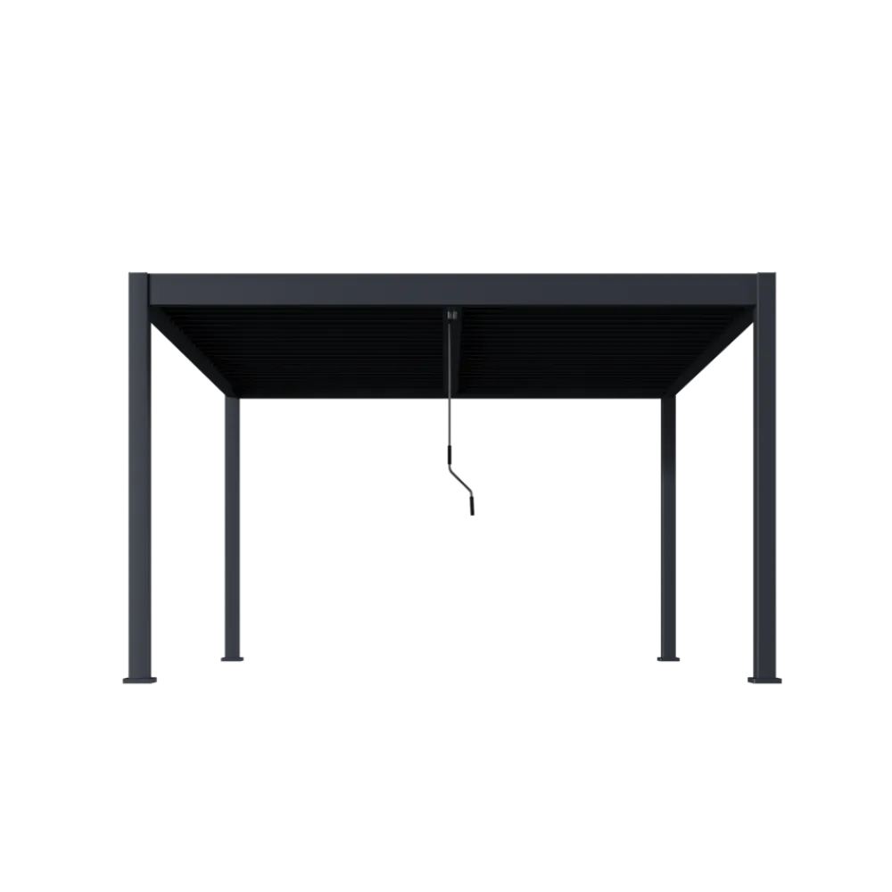 Bellavista Pergola Pavillon mit Lamellen Dach Oasis 3,6 x 4m anthrazit Clearance