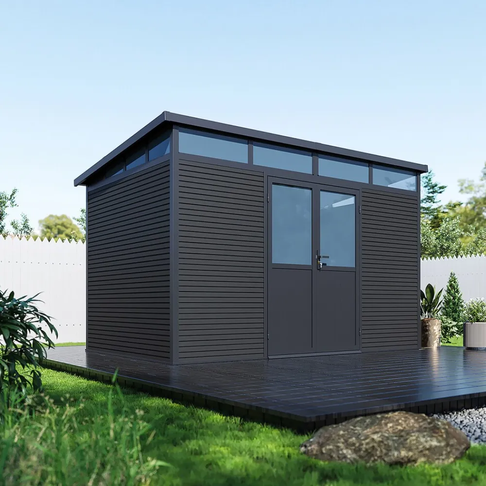 PergoLine Gartenhaus 3422 Aluminium & WPC Anthrazit Best