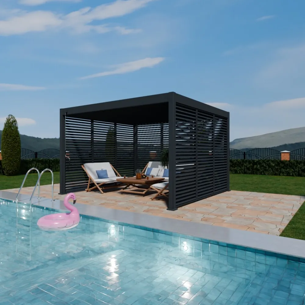 PergoLine Paneel horizontal 0,93 M anthrazit New