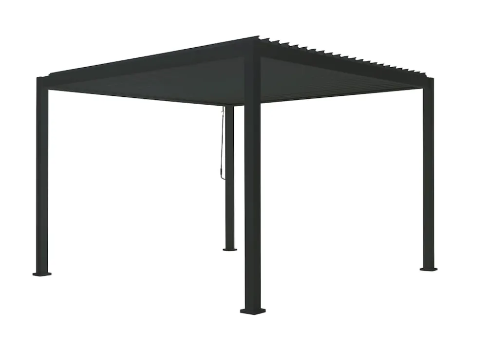 PergoLine Trumpf Pergola Alu Stahl 3 m x 3 m anthrazit Sale