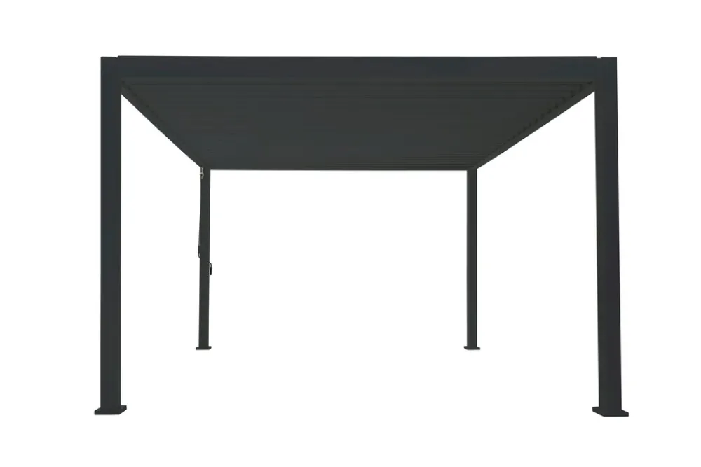 PergoLine Trumpf Pergola Alu Stahl 3 m x 3 m anthrazit Sale
