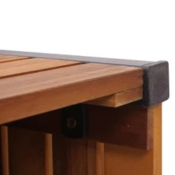 MCW Pflanzkasten -L23, Hochbeet Blumenkasten, Outdoor Akazie Holz MVG-zertifiziert Aluminium ~ 32x34x34cm braun Hot