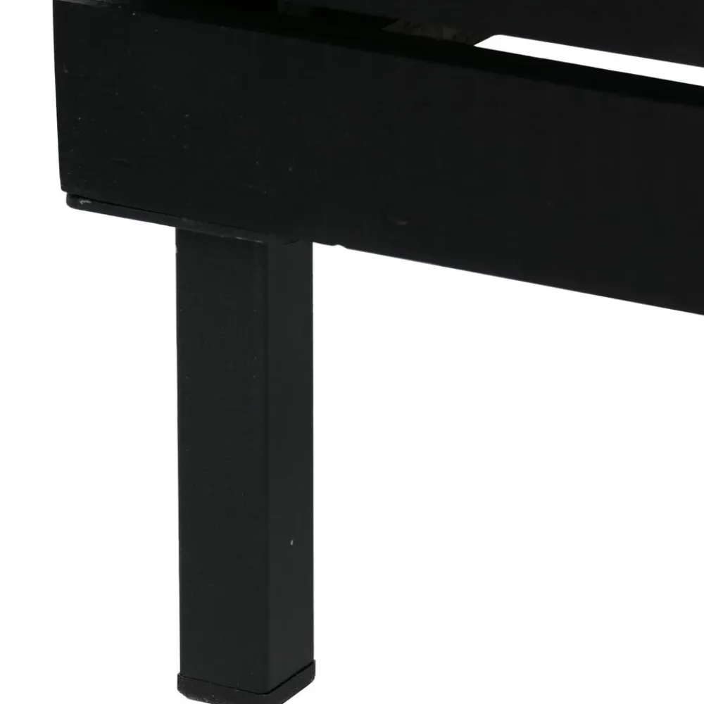MCW Pflanzkasten -P84, Blumenkasten quadratisch Outdoor Stahl Akazie 43x33x33cm MVG-zertifiziert ~ schwarz Online