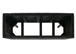 MCW Pflanzkasten MVG-P87, Blumen-/Pflanzkübel Blumenkasten, In-/Outdoor Akazie Holz MVG-zertifiziert 36x62x22cm ~ schwarz Discount