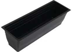 MCW Pflanzkasten MVG-P87, Blumen-/Pflanzkübel Blumenkasten, In-/Outdoor Akazie Holz MVG-zertifiziert 36x62x22cm ~ schwarz Discount