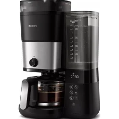 Philips HD 7900/01 Filterkaffeemaschine (10 Tassen, 1,25 l Wassertank, Glaskanne, Mahlwerk, Tropf-Stopp, Warmhaltefunktion, Wasserstandanzeige, Aroma-Twister) New