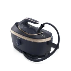 PSG8300/20 PerfectCare 8000 Series Dampfbügelstation (3120 W, 850 g Dampfstoß, 9 bar Pumpendruck, OptimalTEMP Technologie, 1,4 L Tank, Speed Mode | Dunkelblau/Gold) ^ Philips Discount