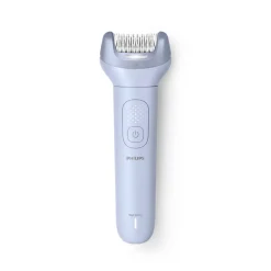 Philips Series 8000 BRE708/00 Epilierer (ProGuide, nass oder trocken verwendbar, 100 % wasserabweisend, Double Action-Technologie, 360°-LED-Licht, 32 Pinzetten, 2 Geschwindigkeiten, 3 Aufsätze insgesamt, Akkubetrieb, 60 Min. mit einer Ladung, Aufbewahrungs Clearance