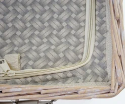 Picknicktasche für 4 Personen, Picknickkorb-Set + Kühlfach, Porzellan Glas Edelstahl, beige ^ MCW Sale