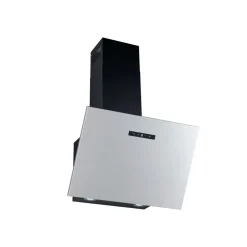 PKM Dunstabzugshaube S8-60A++IXTW - Kopffreihaube Edelstahl, 348,20 m³/h, 2 X 1,5 Watt LED, 60 cm breit, Haubenkörper schwarz lackiert, EEK A++ Best