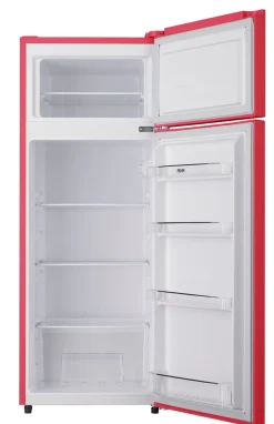 Kühl-Gefrierkombination GK210-2 FR - Feuerrot glänzend ; 206 L (170/36) Nutzinhalt; EEK: E; Maße (HxBxT in cm) 143,00 x 54,00 x 54,50 ^ PKM Outlet