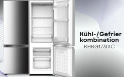 Kühl Gefrierkombination KHKG173IXC Inox 161 L LED ^ PKM New