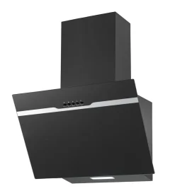 PKM Kopffreihaube DSH60-BL 60cm Glas schwarz Dunstabzugshaube Umluft Abluft LED Hot