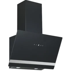 PKM Kopffreihaube S21-60ABTH - 60cm, schwarz, Touch-Control, LED, Schräghaube Outlet