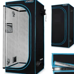 sonstige PlantiGrow - Growbox – Indoor Gewächshaus, Anzuchtzelt, Zuchtzelt, Anbauzelt - 60x60x180