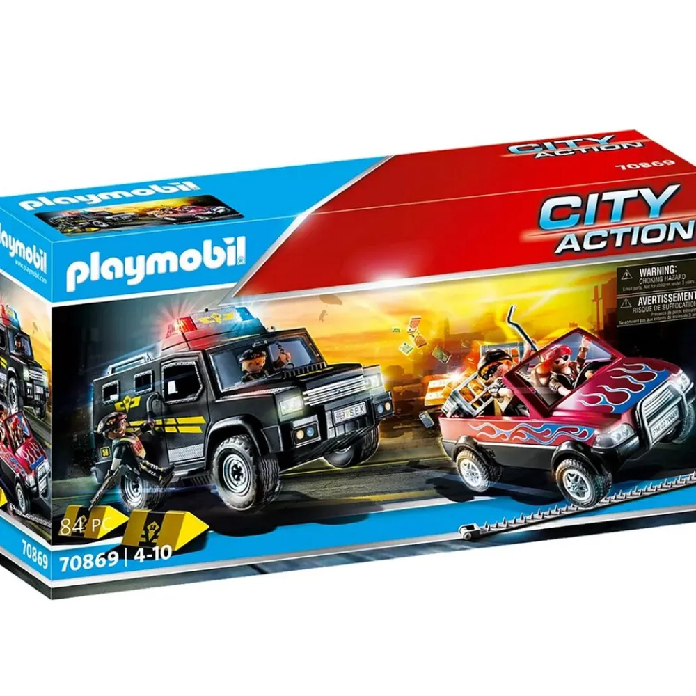 ® 70869 - City Action - Polizei, Verfolgung der Bankräuber ^ Playmobil Best