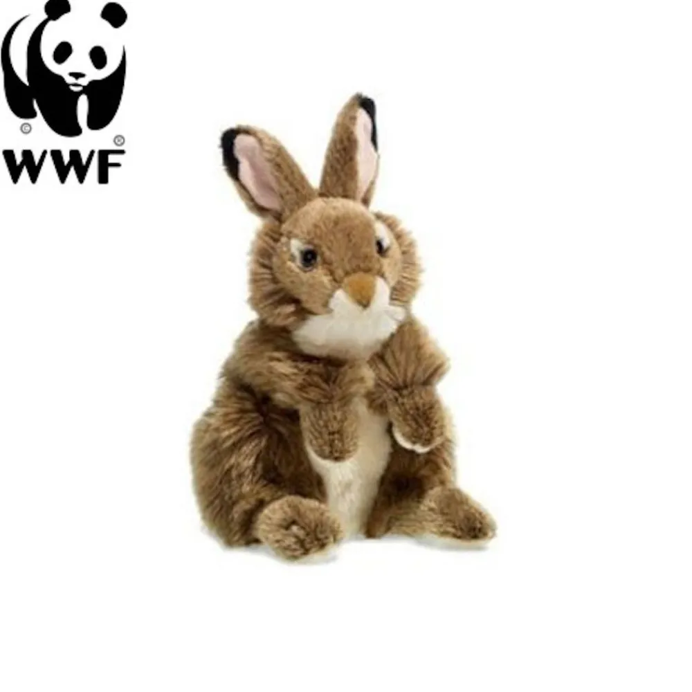 WWF Plüschtier Hase (19cm, sitzend) lebensecht Kuscheltier Stofftier Rabbit Best