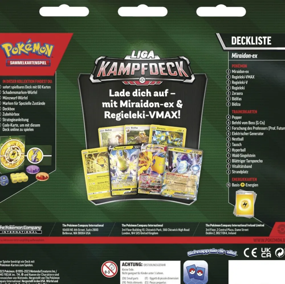 The Pokémon Company International Pokémon Pokémon Sammelkarten Liga Kampfdeck Miraidon EX Discount