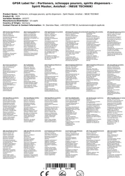 Portionierer, Schnapsausgießer - Spirit Master, Anisfest - !NEUE TECHNIK!, 40 ml ^ ich-zapfe