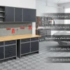 Prestige Works Werkstattwand Werkstatt Set Metall 240cm Werkbank Werkzeugschrank New