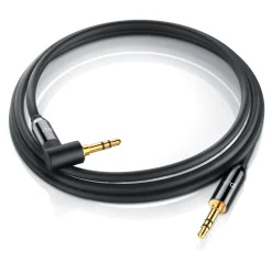 AUX zu 3,5-mm-Klinke Audio-Kabel 90° gewinkelt, HiFi Klinkenkabel Verbindungskabel  für Audiogeräte - 2m ^ Primewire Discount