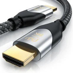 8k HDMI Kabel 2.1, Ultra High Speed II mit Ethernet, 8K UHD II, 3D TV, eARC, HDR10+ - 4320p 120 Hz mit DSC, 7680 x 4320, Nylonmantel - 4 m ^ Primewire