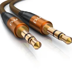 3,5-mm-Klinke Audio-Kabel, AUX, Klinkenkabel, Metallstecker, Klinke Verbindungskabel, Audiokabel - 2m ^ Primewire Clearance