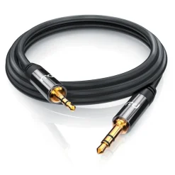 2,5-mm-Klinke zu 3,5-mm-Klinke Audio Kabel, AUX, HiFi Audio Adapter Klinkenkabel / Verbindungskabel - 1,5m ^ Primewire