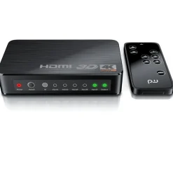 Ultra HD 4k 5-Port HDMI Umschalter inkl. Fernbedienung 5x HDMI IN / 1x HDMI OUT ^ Primewire Hot