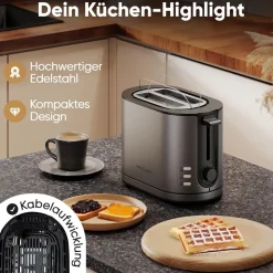 PC-TA 1291 Anthrazit Toaster ^ Proficook Best