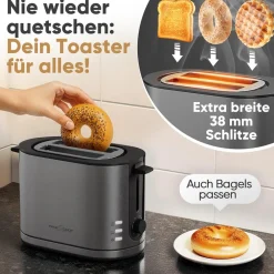 PC-TA 1291 Anthrazit Toaster ^ Proficook Best