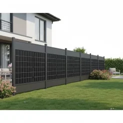 PV Zaun Style 1837 mm x 1850 mm RAL7016 Erweiterung ^ FM-Solar Discount
