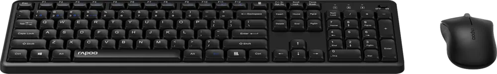 RAPOO 8150MSilent.DE.BLACK Wireless Multi-Mode Combo set Sale