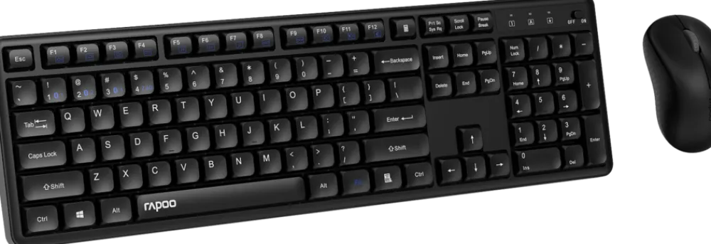 RAPOO 8150MSilent.DE.BLACK Wireless Multi-Mode Combo set Sale